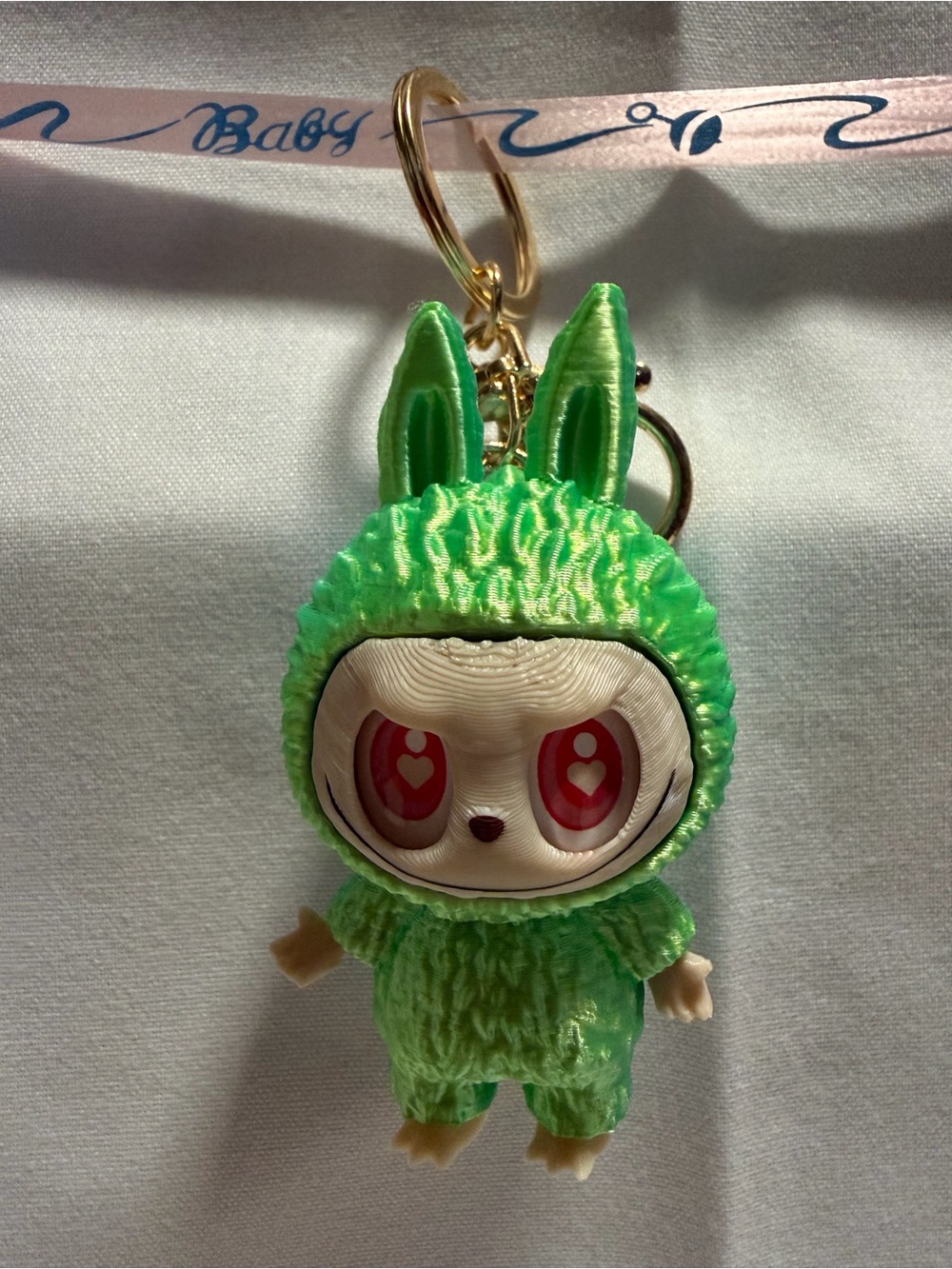 Labubu Keychain multicolor 3D printing